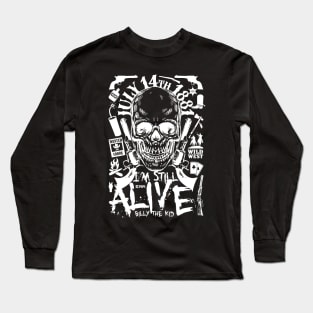 Billy The Kid, Skull Cowboy Long Sleeve T-Shirt